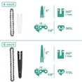 thumbnail image 4 of 2 Pieces Mini Tool Handheld Sharp Chains and Guides Set for Cutting Tree 4inch, 4 of 8