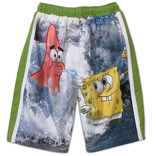 Nickelodeon - Boys' SpongeBob SquarePants Surf Swim Trunks - Walmart.com