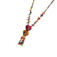 thumbnail image 5 of Eease Boho Wood Beaded Statement Necklace for Women (Mixed Color), 5 of 6