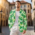 thumbnail image 3 of Uorisanigo Men's Casual Blazer Regular Fit Long Sleeve Casual Blazer Jacket Soft Sports Jacket Knit Suit Jackets Mens St Patrick Day Outfits, St. Green Shamrock, Size S, 3 of 6