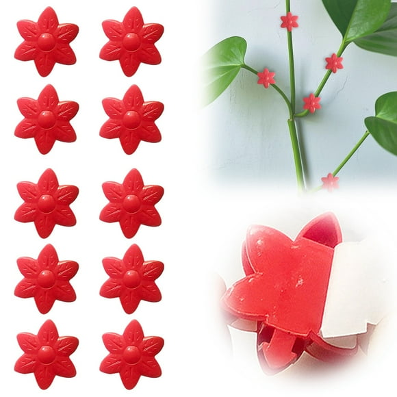 Binwennn Foldable Sawhorses with Removable Clamps Clamp Set Heavy Duty 10 Climbing Wall Fixing Clips With Stickers Leaf And Flower Shape Vine Wall Clips For Indoor And Outdoor Vines