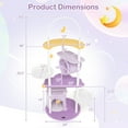thumbnail image 3 of Gymax 62'' Multi-level Cat Tree w/ Moon-Shaped Top Perch Cloud-Shaped Jumping Platform, 3 of 10