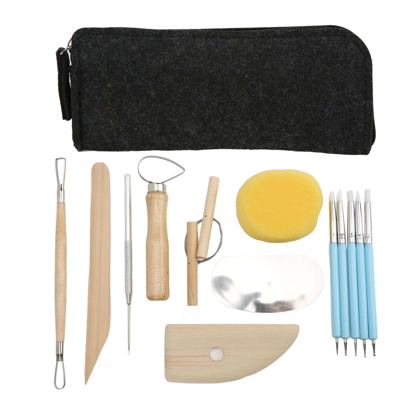 Outils De Sculpture En Argile Douce - MXZZAND - 12 Pièces En Bois Et