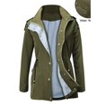 thumbnail image 3 of Women Hooded Multicolors Outdoor Camping Hiking Cycling Waterproof Lightweight Rain Coat Rain Jacket, 3 of 4