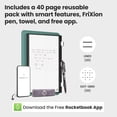 thumbnail image 4 of Rocketbook Pro 2.0 Carnet Intelligent Professionnel Réutilisable, Format Lettre 8.5x11, Vert - Pages Lignées et à Carreaux, Connecté à une Application, Effaçable, Couverture Premium, Idéal pour les Notes de Travail et les Réunions d'Affaires, 4 of 8