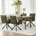 thumbnail image 5 of Kidol & Shellder Boucle Dining Chair Comfy Swivel Kitchen Chair Modern Computer Chair Vanity Chair with High Back and Arms for Home Kitchen Makeup Room, Green, 5 of 8