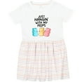thumbnail image 3 of Inktastic Easter Just Hangin' with My Peeps Girls Toddler Dress, 3 of 5