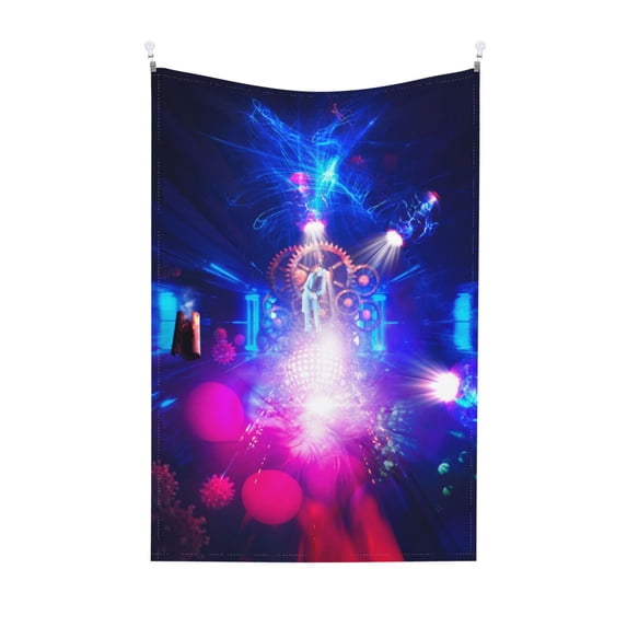 Cyberpunk Future Surreal Tapestry, Cyberpunk Wall Tapestry Decor Home Decor Bedroom Living Room Dorm Tapestry Room Wall Hanging, 40 x 60 inches