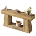 thumbnail image 6 of Fnova 63" Farmhouse Console Table, 2-Tier Rustic Entryway Table with Storage, Narrow Long Sofa Table for Living Room, Hallway, Foyer, 6 of 14