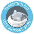 thumbnail image 5 of Chicco 7oz. Silicone Spout Transition Sippy Cup, 4m+ - Grey, New, 5 of 7