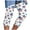Blue, variant on VerPetridure Clearance White Capri Leggings for Womens Athletic Cropped Pants Floral Printing Casual Elastic Waist Beach Pants