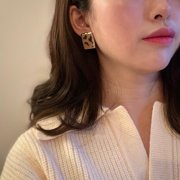 Leopard Pattern Velvet Stud Earrings