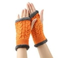 thumbnail image 2 of GDREDA Thermal Gloves for Women Cold Weather Windproof Winter Mittens with Touchscreen Technology Orange,One Size, 2 of 5