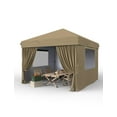 thumbnail image 1 of 10x10FT Pop Up Canopy Tent, Folding Tent Shelter with 4 Removable Sidewalls, Outdoor Canopy, Height Adjustable Shelter Gazebos, 1 of 6