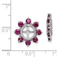thumbnail image 2 of Vestes en Argent Sterling 925 avec Diamant Rhodolite Grenat Veste Pierre de Naissance Juin, 2 of 6