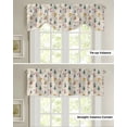 thumbnail image 5 of Daisy Flower Lavender Butterfly Kitchen Curtains Balcony Adjustable Roman Blinds Small Short Curtain for Living Room, 5 of 6
