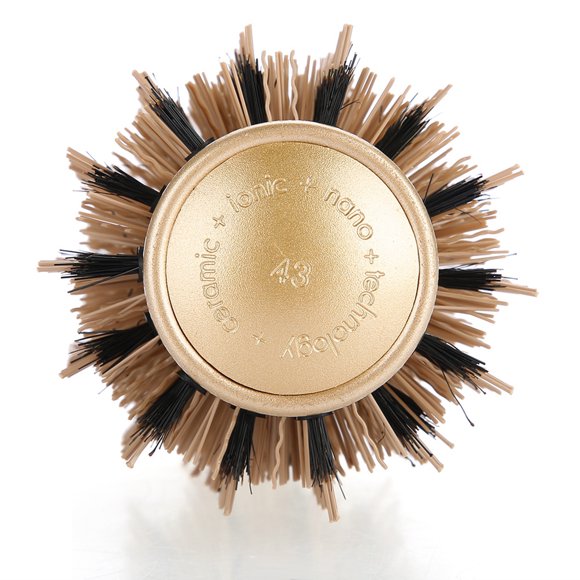 Round Hair Comb, Comfortable Salon Styling Brush, Ergonomic Handle For Salon Use For Home