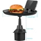 thumbnail image 2 of Bandejas de coche para comer - Portavasos de coche con bandeja de comida giratoria de 360° - Portavasos universal ajustable giratorio de 360° para la mayoría de los coches (corto), 2 of 5