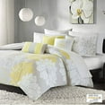 thumbnail image 4 of Home Essence Jane 6 Piece Cotton Printed Duvet Cover Set Grey/Yellow King/Cal King, 4 of 10