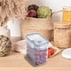 thumbnail image 5 of Fiudx Tanque de Almacenamiento Transparente, Hermético, Tapa a Prueba de Humedad, Diseño Compacto, Recipientes de Plástico Transparente, Organizador de Cocina, Juego de 5, Ideal para Despensa y Refri, 5 of 6