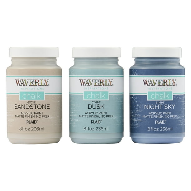 Waverly Inspirations Chalk Paint Kit, Sandstone/Dusk/Night Sky, Set of