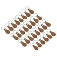 thumbnail image 1 of Unique Bargains Leather Key Fob Kit, 30 Pack PU Leather Key Fob Blanks and Key Rings for Laser Engraving, Brown, 1 of 6