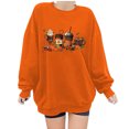 thumbnail image 2 of Ichuanyi Liquidación Mujeres Classic Halloween Impresión de estampado Canneco de manga larga Tops de sudadera suelta ICHUANYI WER202308182931, 2 of 6