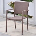 thumbnail image 2 of International Caravan Barcelona Contemporary Resin Wicker Patio Chair Set of 2, 2 of 3