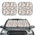 thumbnail image 2 of Windshield Sun Shade, Funny Cute Cartoon Milk Cow_A Foldable Car Sun Shade Windshield For Front, 2 Pieces, 2 of 4