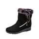 thumbnail image 2 of Invierno nuevas botas de nieve cálidas para mujer zapatos de mujer informales de tacón bajo de gamuza con cadena lateral Wmkox8yii  ghj1651, 2 of 9