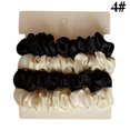 thumbnail image 2 of Chouchous Couleur Unie 4 Pcs Doux Satin Queue de Cheval Bandeaux, 2 of 10