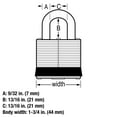 thumbnail image 6 of Master Lock 500D Laminated Steel Warded Padlock with Key, 6 of 6