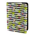 thumbnail image 2 of Pofeuu Striped With Palm Tree Branches Print Travel Document Organizer Passport Holder Men Women for Family (6.5 in x 4.5 in),Wallet Holder Credit Card Clutch Bag Case, 2 of 5