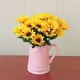 thumbnail image 6 of 7 - Heads Silk Sunflower Bouquet for Home and Indoor Decoration, 6 of 6