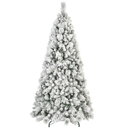 5Ft Pvc Hard Needle Mixed Flocked Fireproof Eco-Friendly Artificial Christmas Tree For Home Decoration Holiday Party Indoor Use