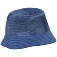 thumbnail image 2 of Quentin Reversible Patchwork Denim Bucket Hat - M - Denim Blue, 2 of 4