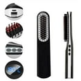 thumbnail image 2 of Wireless Men Quick Beard Straightener Hair Style Comb Lcd Multifunctional Cordless Usb Charging Straightening Brush, 2 of 5