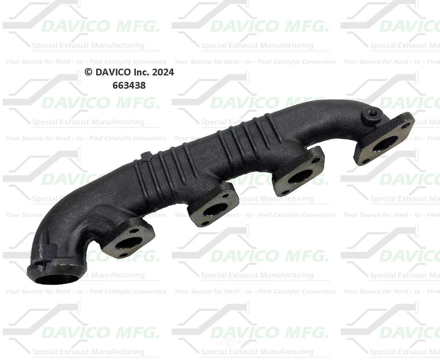 Davico Mfg 663438 Stand alone Exact-Fit exhaust manifold