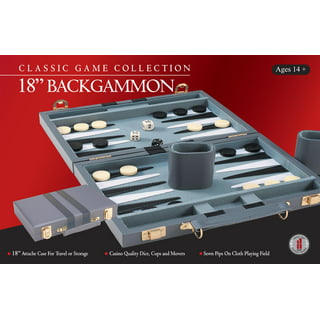 Crazy Games Backgammon Set Classic Small Leather