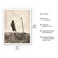 thumbnail image 2 of For Strength and Visions - Apsaroke North American Indian - Vintage B&W Historical Photograph by Edward S. Curtis c.1908 - Fine Art Matte Paper Print (Unframed) 11x14in, 2 of 4