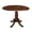 Chocolate, variant on 42" Round Dual Drop Leaf Pedestal Table - 29.5"H