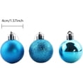 thumbnail image 2 of 24 piezas de adornos navideños pequeños de 1,57 pulgadas, irrompibles, para decoración de fiestas, bodas y fiestas, incluye ganchos para adornos de árbol (naranja, 4 cm/1,57 pulgadas), 2 of 4
