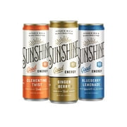 Sunshine Beverages Sparkling Energy Drink Variety Case, 12 oz, 12 Pack