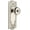 Polished Nickel, variant on Grandeur 807454 Parthenon Solid Brass Rose Passage Door Knob Set - Brass