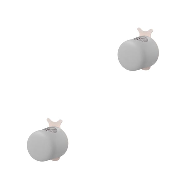 Toystoory Soporte para cepillo de eléctrico Perforadora de pared Estante de almacenamiento de drenaje gratuito Organización Soporte de Gris 2piezas