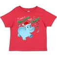 thumbnail image 3 of Inktastic I Want a Hippopotamus for Christmas Hippo in Santa Hat Boys or Girls Toddler T-Shirt, 3 of 5