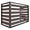 Coffee, variant on Air Conditioner Fence 3 Panels,Privacy Fence Covers, Composter Bin,Trash Can Fence,Aluminum Alloy Enclosure Panels for Hiding and Concealing Outside AC Unit (Coffee, L39.37*W19.69*H31.527.56in)