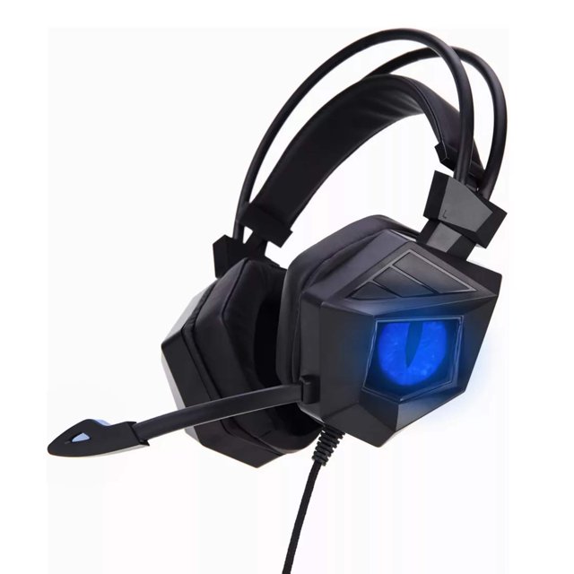 Audifonos Gamer Led Azul Headsets Ear Bass Auriculares Microfono