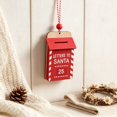 thumbnail image 5 of Wooden Letters to Santa Mailbox Christmas Ornament, Red Holiday Tree Hanging Decor with Bead, Rustic Farmhouse Xmas Party Decoration Gift, 3.62 Inch, 5 of 7