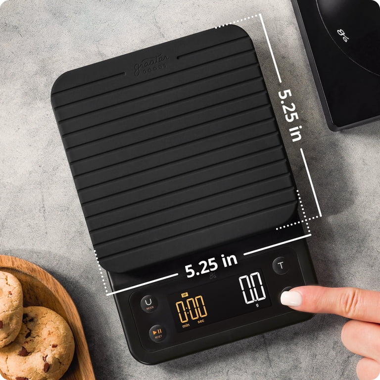 Greater Goods Coffee Scale with Timer, Black photo 8
